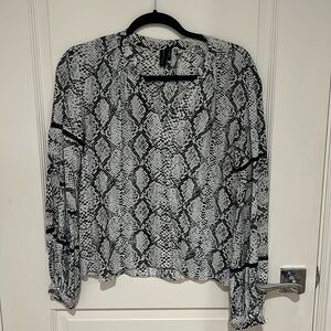 Snake print blouse